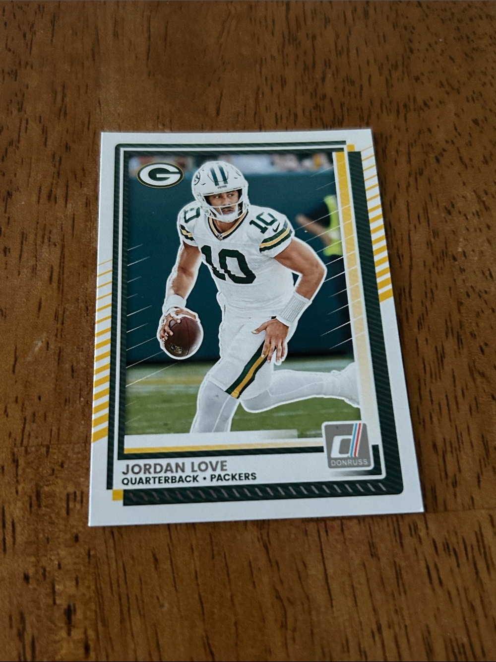 Panini Donruss Jordan Love Green White Football Card